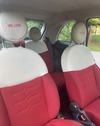 Fiat 500 cena 17800 przebieg: 159000, rok produkcji 2008 z Biała małe 301